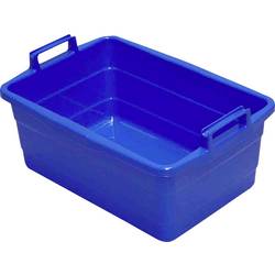 LOCKWEILER Wanne eckig 50 cm/26 l blau hochstehende Griffe 103975026