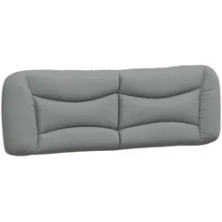vidaXL Kopfteil-Kissen "Hvar" Hellgrau 152 cm Stoff