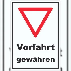 HB-Druck Aufkleber Vorfahrt gewähren A0 (841x1189mm)