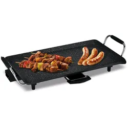 SOGO Elektrischer Tischgrill mit Marmorbeschichtung, 46x26cm, 2000W