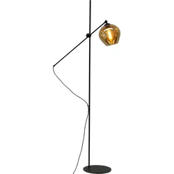 masterlight Stehlampe Quinto Glas Grau Rauch