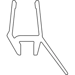 HSK Ersatzteile Wasserabweisprofil, Länge 1000 mm, Transparent, E100058-8-2-99 E100058-8-2-99