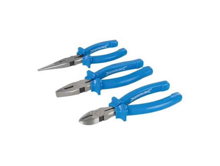 Silverline 427610 tangen, 3-delig Set 160 mm