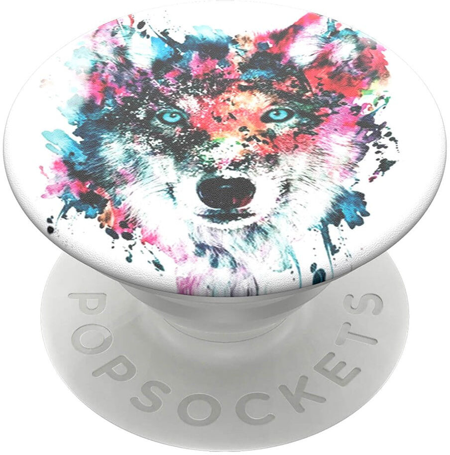 POPSOCKETS PopGrip Wolf Aftageligt Greb m. Standerfunktion