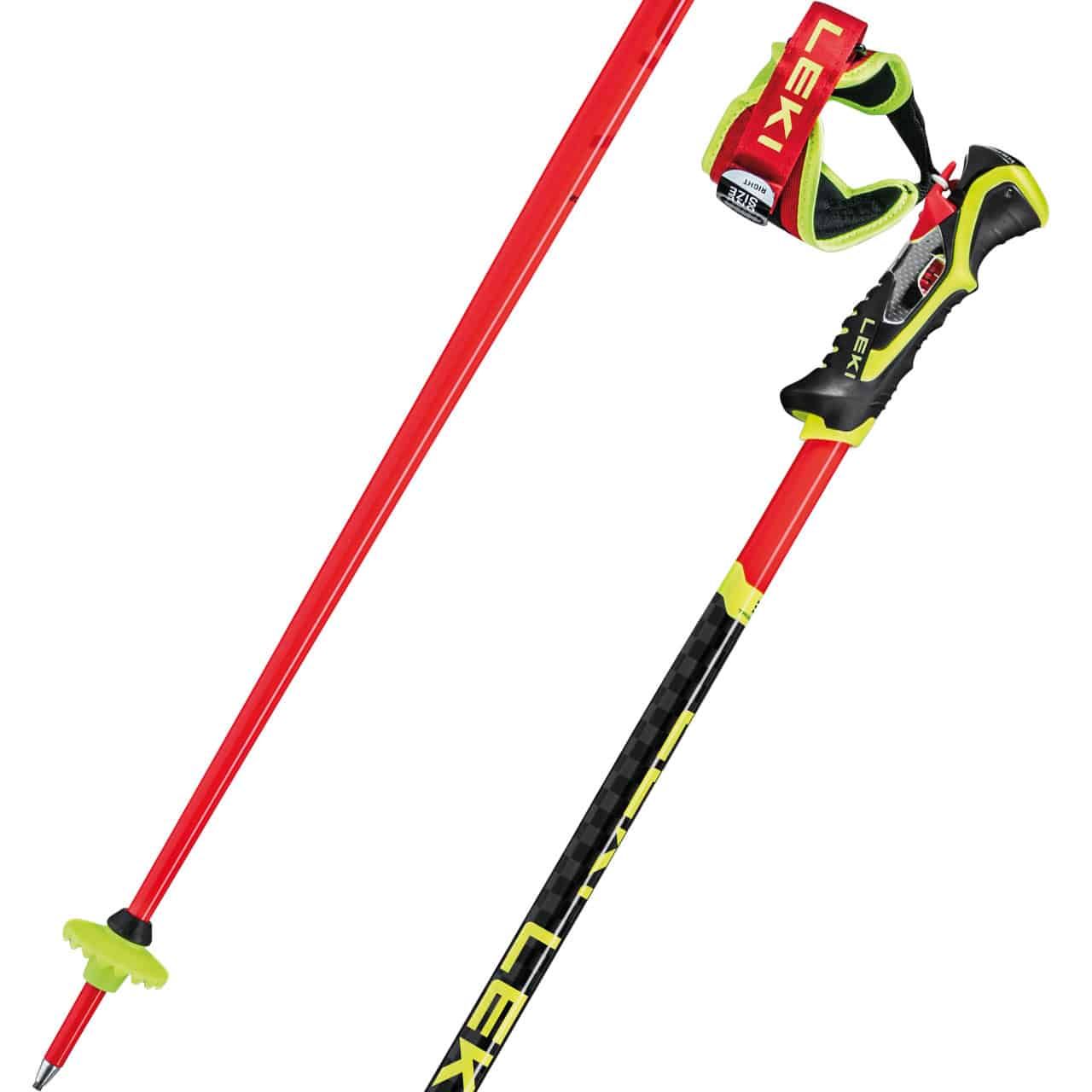 Leki WCR SL 3D bright red/black/neonyellow - 120 cm