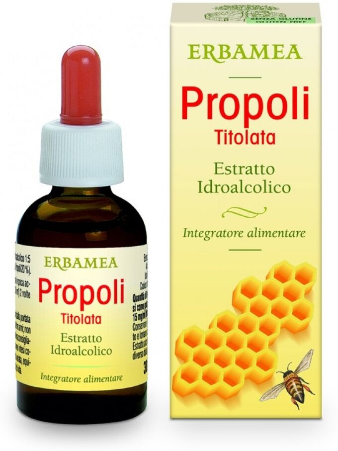 ERBAMEA Srl Propoli Titolata - Estratto Idroalcolico 30 ml