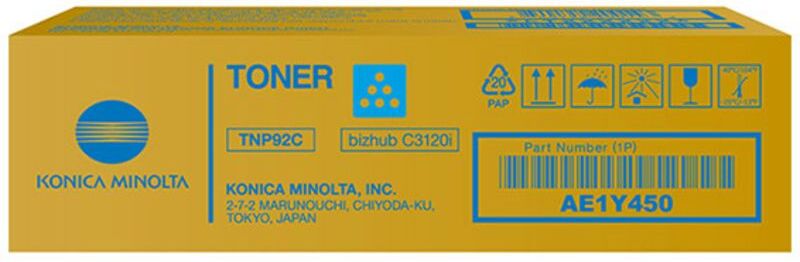 Konica Minolta TNP-92C (AE1Y450) - Cyan - Toner