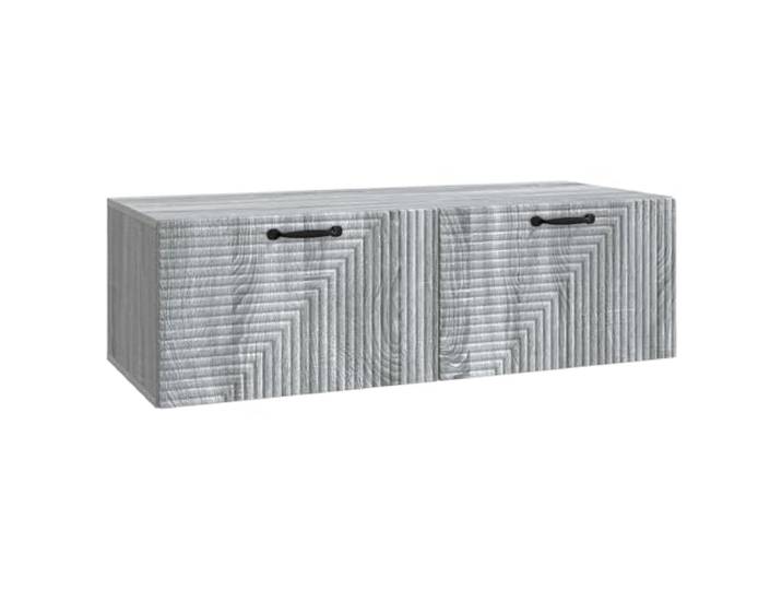 Makastle Wandmontierter TV Schrank Grau Sonoma 98x41x30 cm