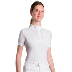 Turniershirt SA Apolline Kurzarm Damen white M