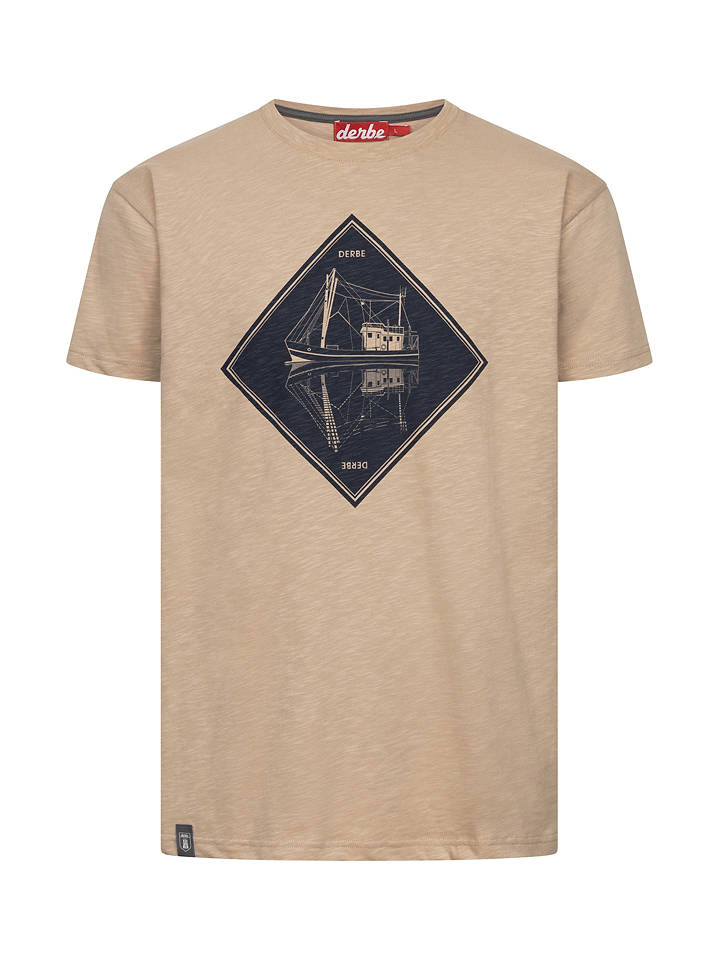 Derbe Shirt in Beige - S