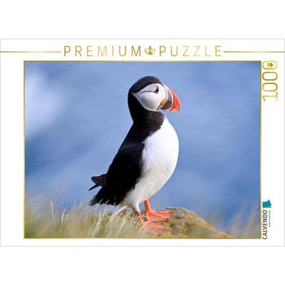 CALVENDO Puzzle König der Puffins | 1000 Teile Lege-Größe 64x48cm Foto-Puzzle für glückliche Stunden