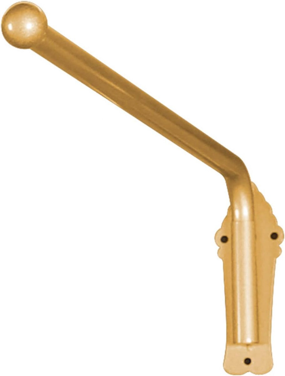 Goud Gordijnroede met gebogen eindstukken, 70 cm
