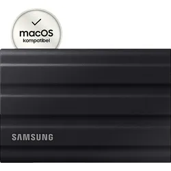 SAMSUNG Portable SSD T7 Shield PC/Mac Festplatte, 2 TB SSD, extern, Schwarz