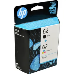 2 HP Tinten N9J71AE 62 Doppelpack KCMY