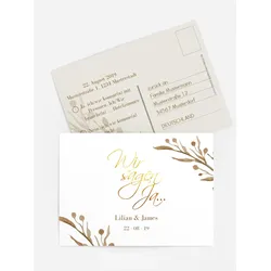 Antwortkarten für Ihre Feier selbst gestalten mit Spruch und Fotos im Onlinedesigner bei Meine-Kartenmanufaktur.de