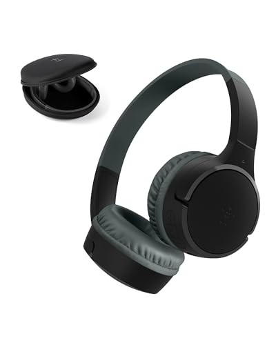 Belkin SoundForm Mini draadloze kinderhoofdtelefoon met ingebouwde microfoon en volumebeperking - Zwart