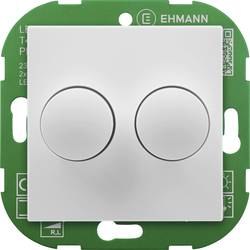 Ehmann 4295x0700 Drehdimmer Geeignet für Leuchtmittel: LED-Lampe, Glühlampe, Halogenlampe Weiß (RAL 9016)