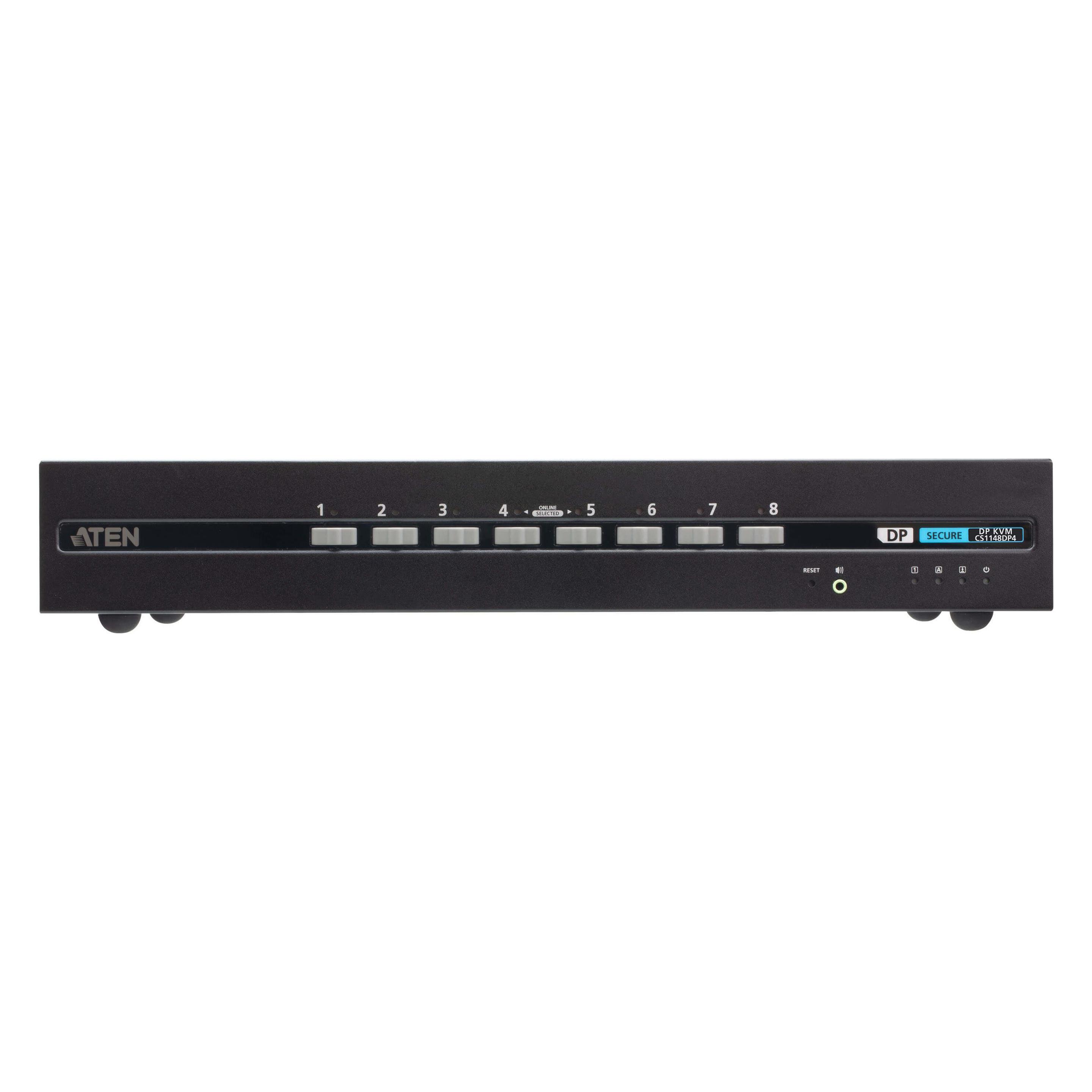 Aten CS1148DP4 8-Port 4K USB DisplayPort Dual Display Secure KVM Switch (CS1148DP4-AT-G)