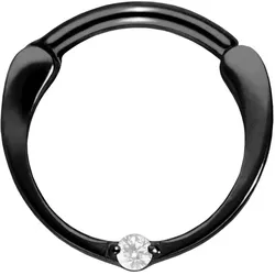 Titan Segmentring Clicker EINGEFASSTER KRISTALL