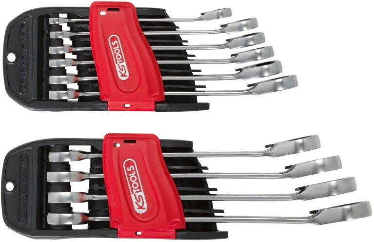 KS TOOLS Jeu 10 clés mixtes à cliquet DUO GEAR - 503.595