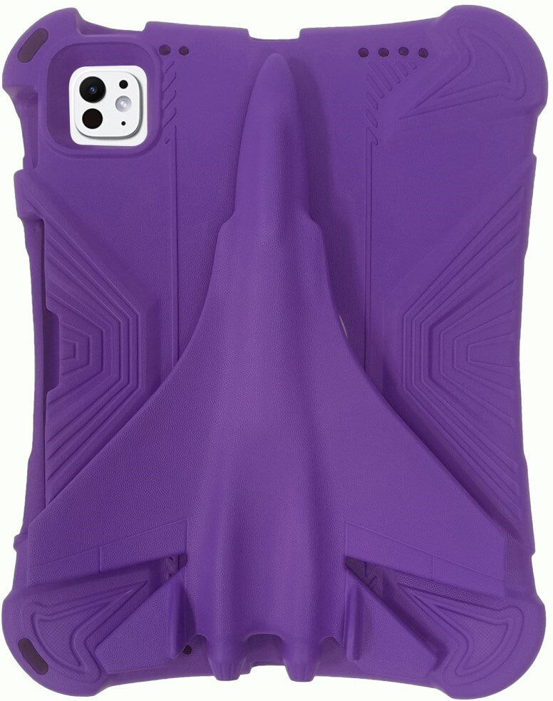 EIDERWOOD iPad Pro 11" (2025 / 2024) Airplane 360 Degree Position Børne Cover - Lilla