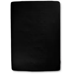 Collection Noblesse Spannbettlaken Jersey 150 x 200 cm Schwarz