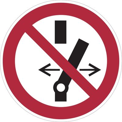 Verbotsschild, Nicht schalten P031 - ASR A1.3 (DIN EN ISO 7010) - 200 mm Folie selbstklebend