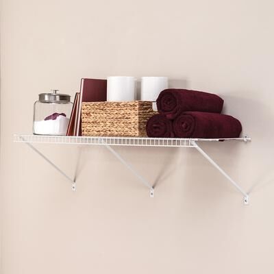 ClosetMaid White Wire Heavy-Duty Storage Shelf