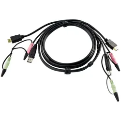 ATEN 2L-7D02UH KVM Kabelsatz, HDMI, USB, Audio, Länge 1,8m