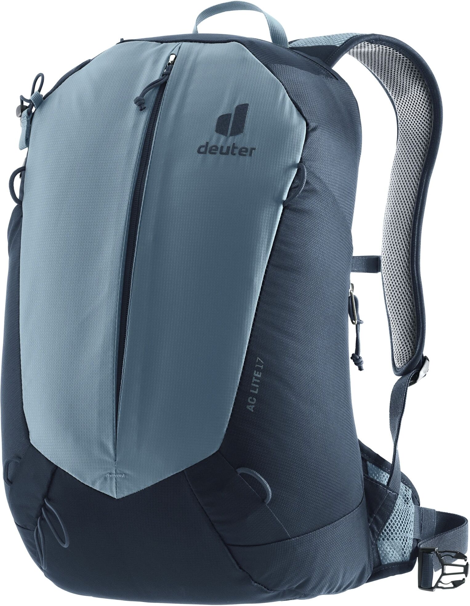 Wanderrucksack DEUTER "AC LITE 17 L", blau (atlantic, ink), Rucksäcke, Herren, B/H/T: 28cm x 47cm x 22cm, Polyester, Wanderrucksack, mit maximal belüftetem Aircomfort-Rückensystem, leicht, B:28cm H:47cm T:22cm atlantic, ink B/H/T: 28cm x 47cm x 22cm
