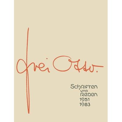 Schriften und Reden, Taschenbuch von Otto Frei, Vieweg & Teubner, 978-3-528-08687-9
