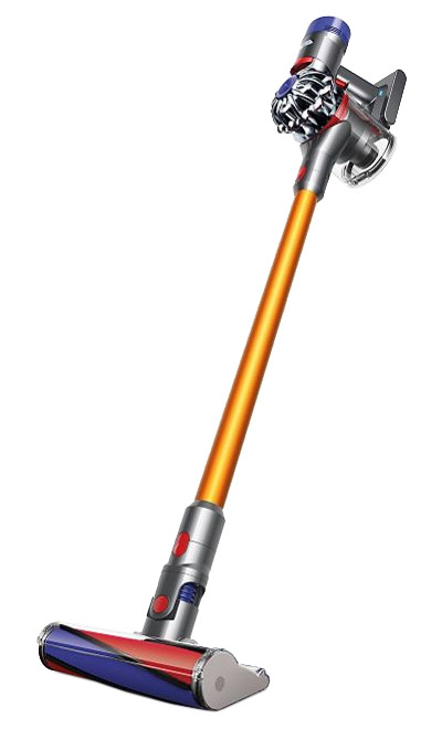Dyson V8 Absolute, Stabstaubsauger, Beutellos, Nickel, Gelb, 0,54 l, Aluminium, Kunststoff, 72,2 cm