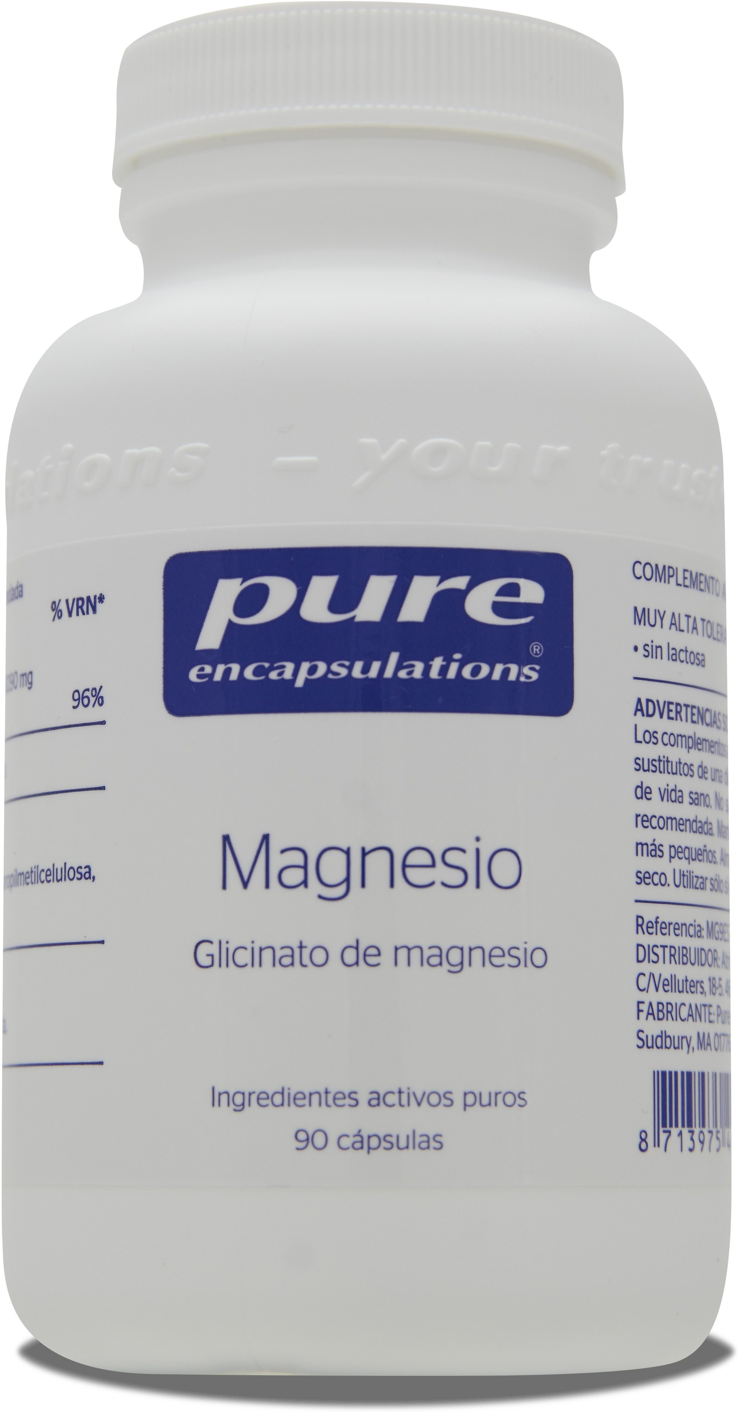 Pure Encapsulations Magnesium Glycinate 90 Capsules