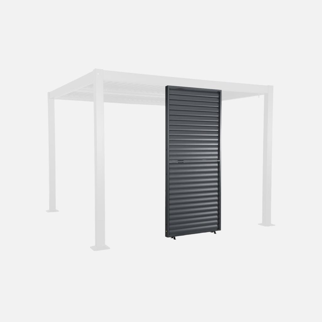 sweeek - Verstellbare Lamellenwand 100cm für die Pergola Palace - Anthrazit