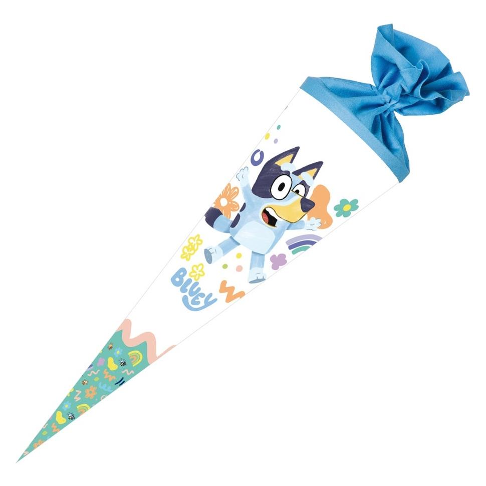 Nestler Schultüte Bluey Bluey 70cm mit Filzverschluss (70 cm, 1x) (71363620)