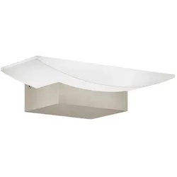 EGLO LED-Wandleuchte Metrass Alu, Eisen, Stahl & Metall Silber Nickel matt