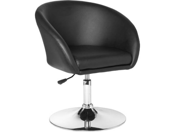 Amstyle Lift Design Drehsessel Sessel Leder Optik schwarz; SPM2.157