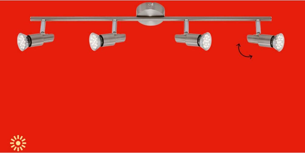 BRILONER LEUCHTEN LED Deckenleuchte "One", silber, Leuchten, LED Deckenleuchte
