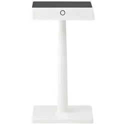 SIGOR LED Akku-Tischleuchte NUINDIE CHARGE, 2,5W, 2700K, 212lm, IP54, mit QI-Ladefläche, dimmbar, weiß SIG-4500901