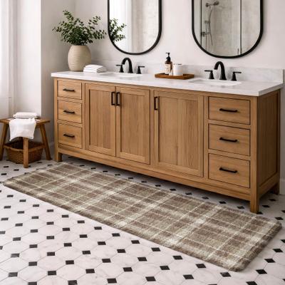 Addison Rugs Premium Washable Super Soft Plaid Huntington Dream Shag Rug