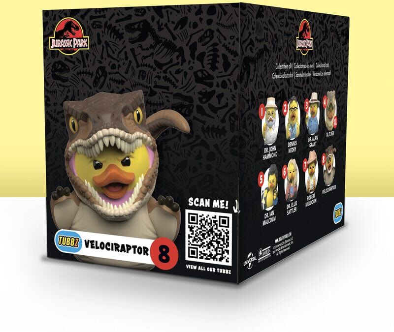 Tubbz Collectibles – Jurassic Park – Velociraptor (Boxed Edition) - Collectible Dinosaur Figure