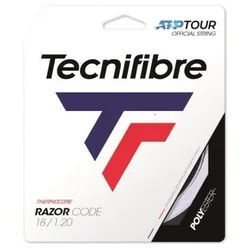 Tennissaite - Tecnifibre - RAZOR CODE - 12 m - Weiss