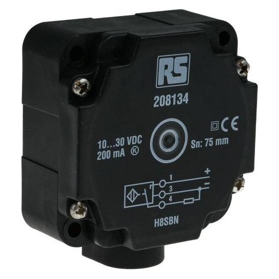 RS PRO Induktiver Näherungsschalter 80x80mm PNP (Schalter) (208134)