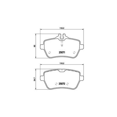 MAGNETI MARELLI Bremsbelagsatz, Scheibenbremse 363700450103 für Mercedes
