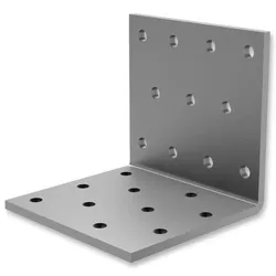 Winkelverbinder, 100 x 100 x 100 mm, 2 mm stark, Stahl feuerverzinkt