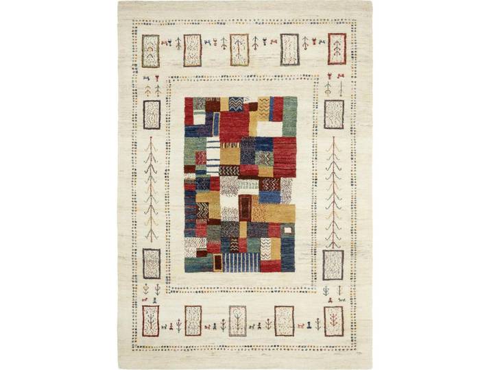 Cazaris Orientteppich Matrix Reloaded, Creme, Abstraktes, quadratisch, 200x200 cm, für Fußbodenheizung geeignet, Teppiche und Böden, Teppiche, Orientteppiche