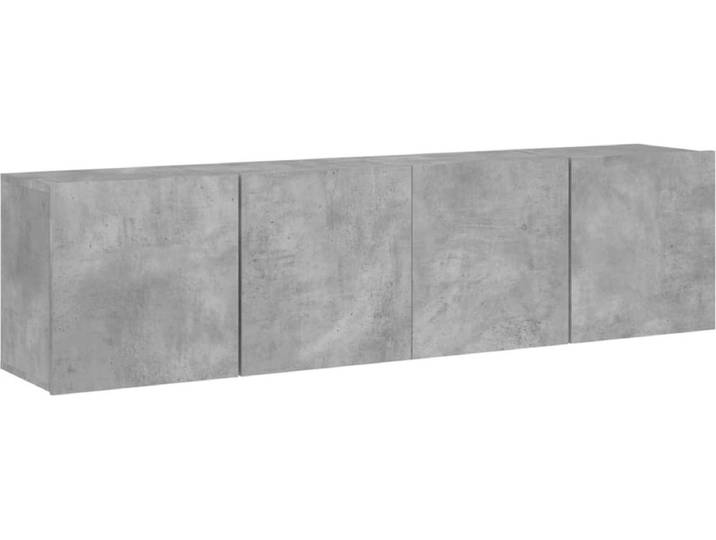 vidaXL - Tv-meubels - 2 - st - wandgemonteerd - 80x30x41 - cm - betongrijs