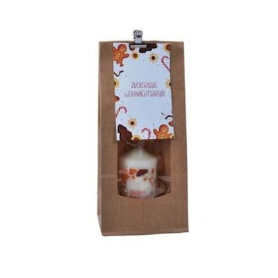 Zuckersüße Weihnachten - Kerze in Tüte