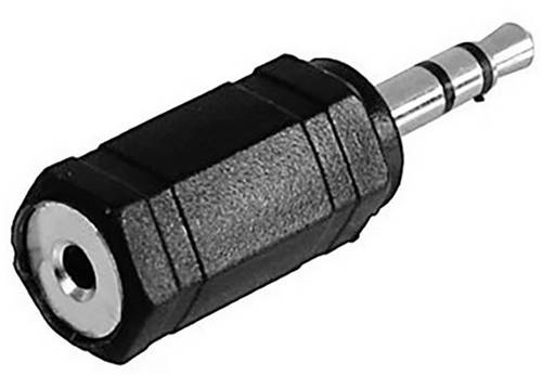 TRU Components Klinken-Adapter Klinkenstecker 3.5mm - Klinkenbuchse 2.5mm Stereo Polzahl:3