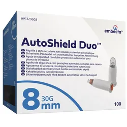 Auto Shield Duo Sicherheits-Pen-Nadel 8mm 0,30 mm (31G) 100 St